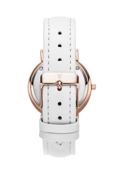 Paul Valentine Damen Armbanduhr ROSE GOLD PINK SEASHELL WHITE 36 MM PV36616