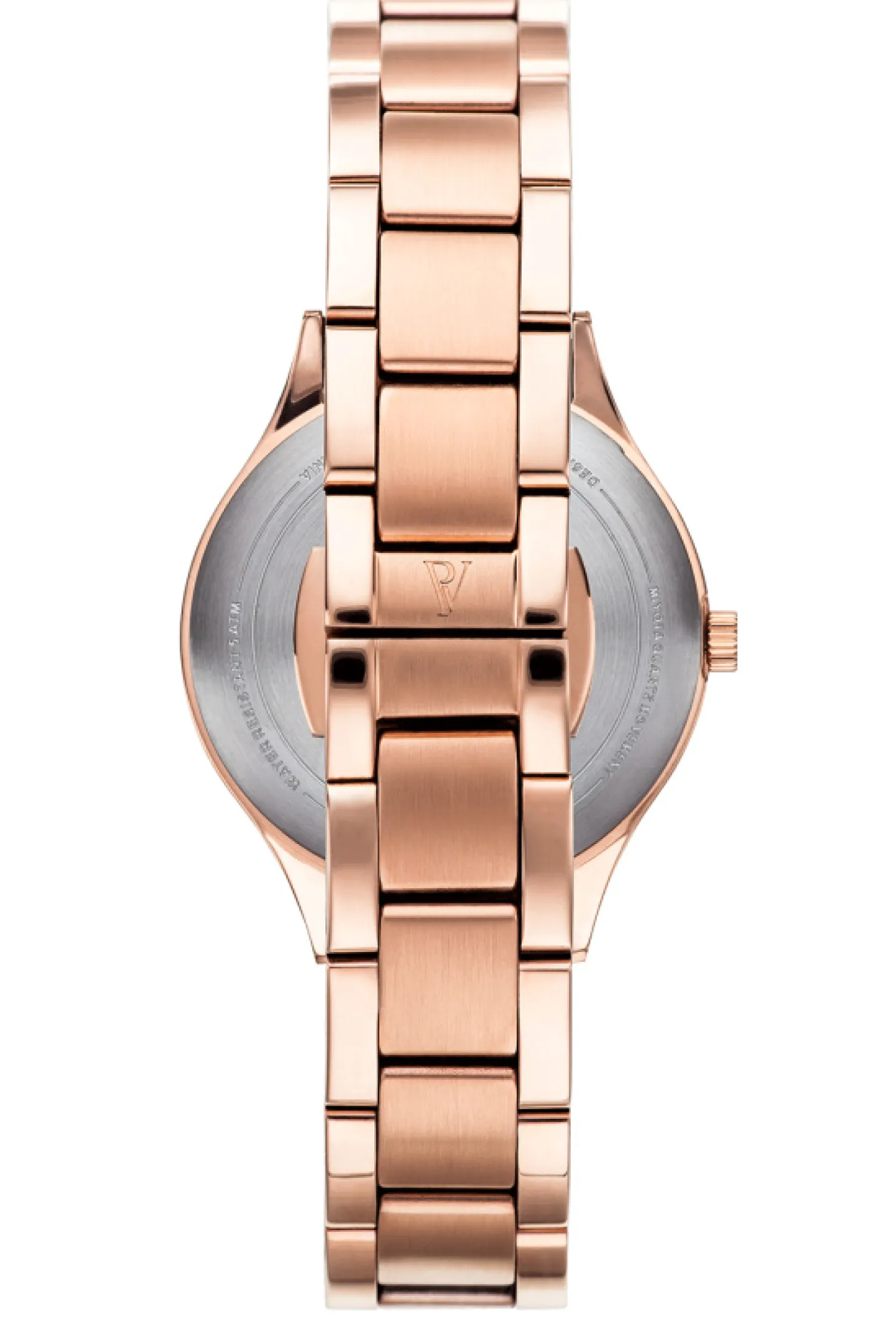Paul Valentine Damen Armbanduhr HERMOSA ROSE GOLD BLACK 34 MM PV34212