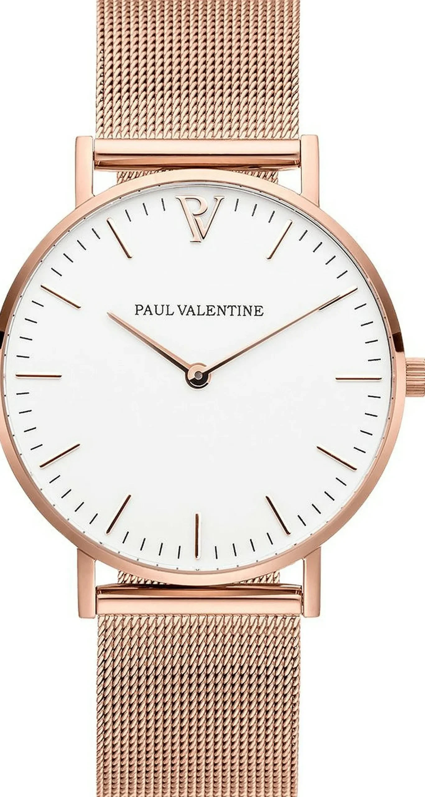 Paul Valentine Damen Armbanduhr MARINA ROSE GOLD MESH 38 MM PV38111