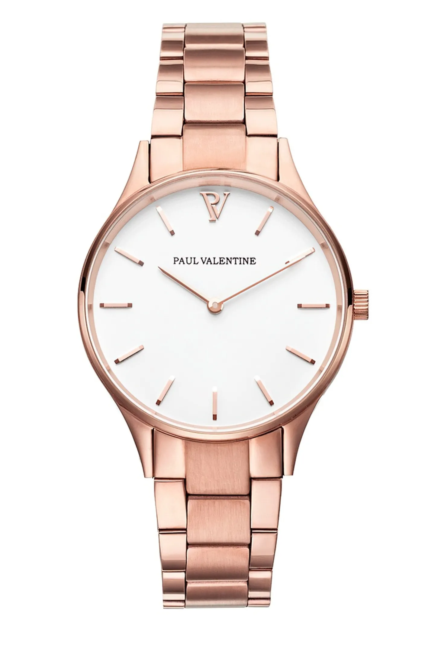Paul Valentine Damen Armbanduhr HERMOSA ROSE GOLD BLACK 34 MM PV34112