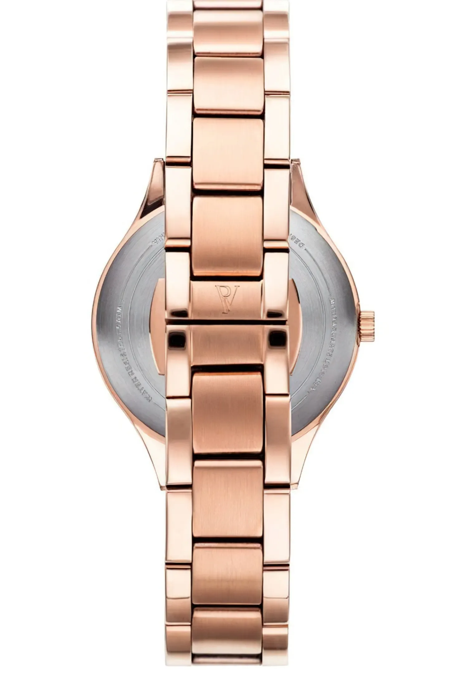 Paul Valentine Damen Armbanduhr HERMOSA ROSE GOLD BLACK 34 MM PV34112