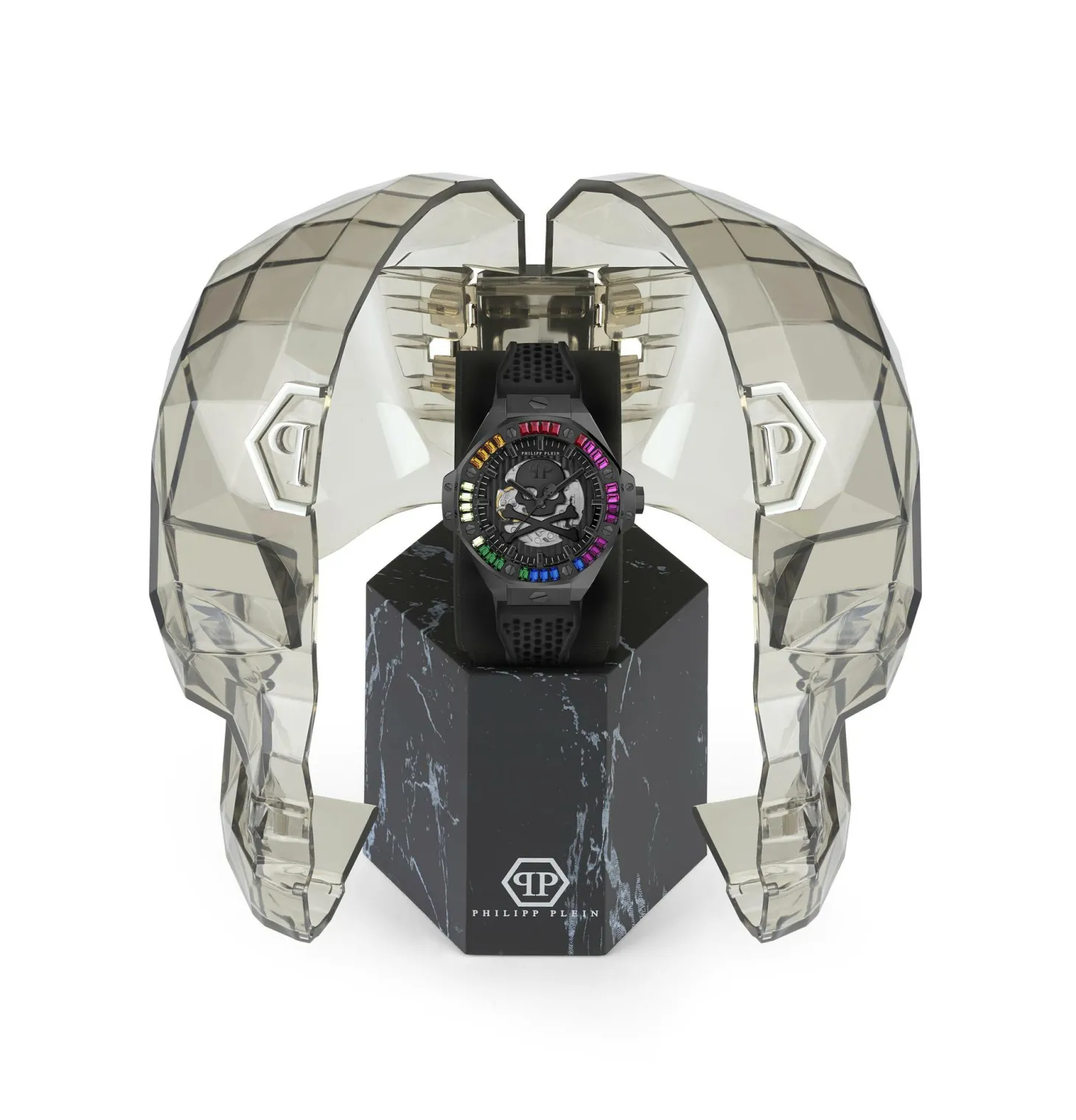 Philipp Plein Automatik Herrenuhr Plein $keleton Royal Rainbow