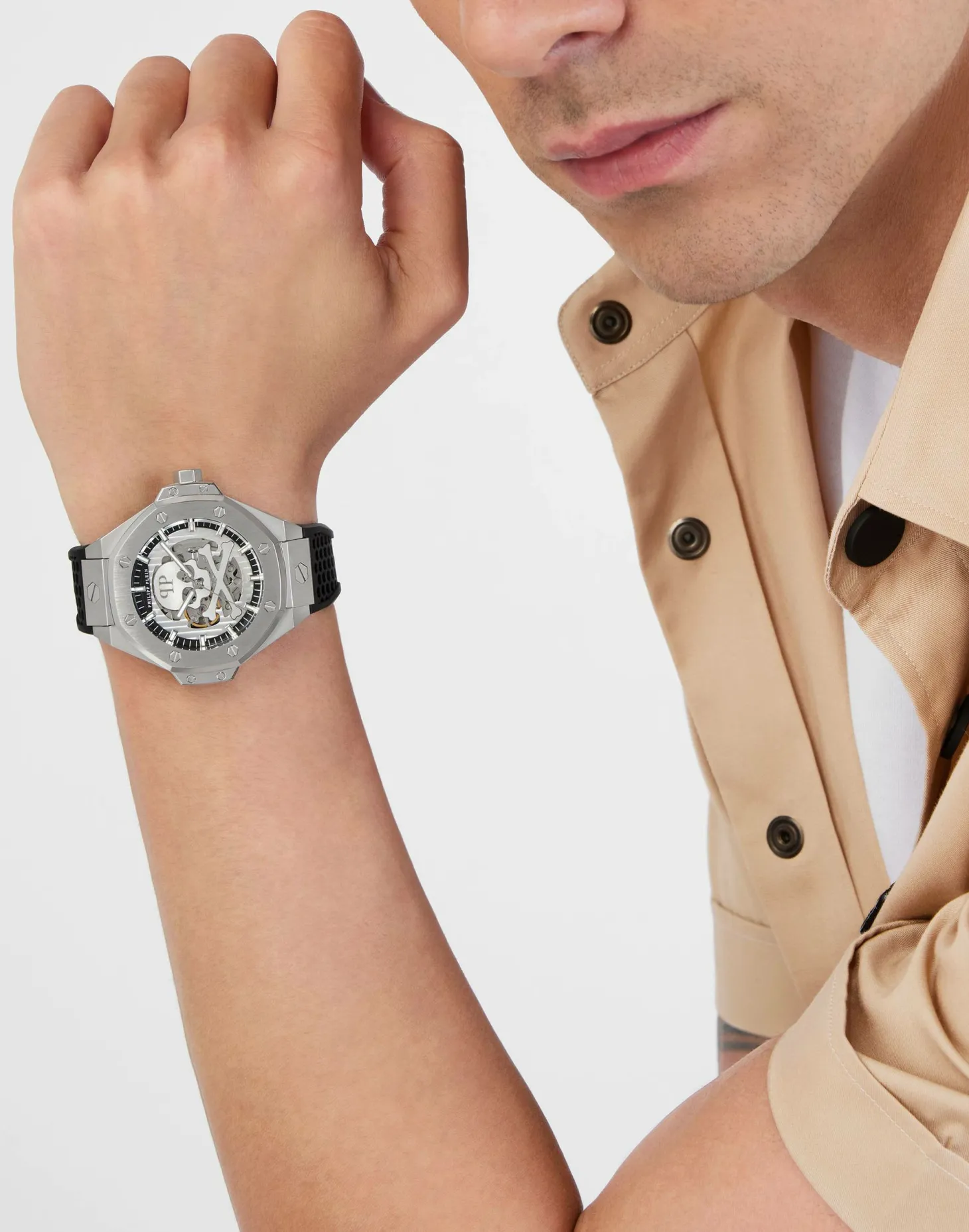 Philipp Plein Automatik Herrenuhr Plein $keleton Royal