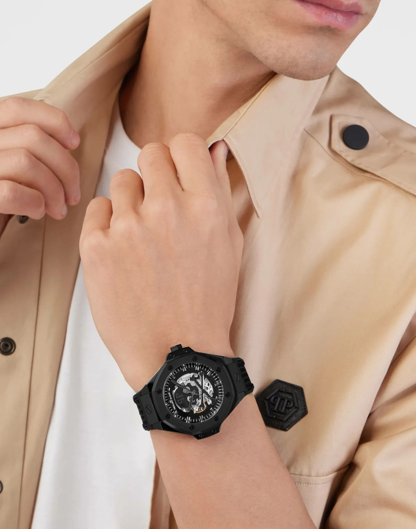 Philipp Plein Automatik Herrenuhr Plein $keleton Royal