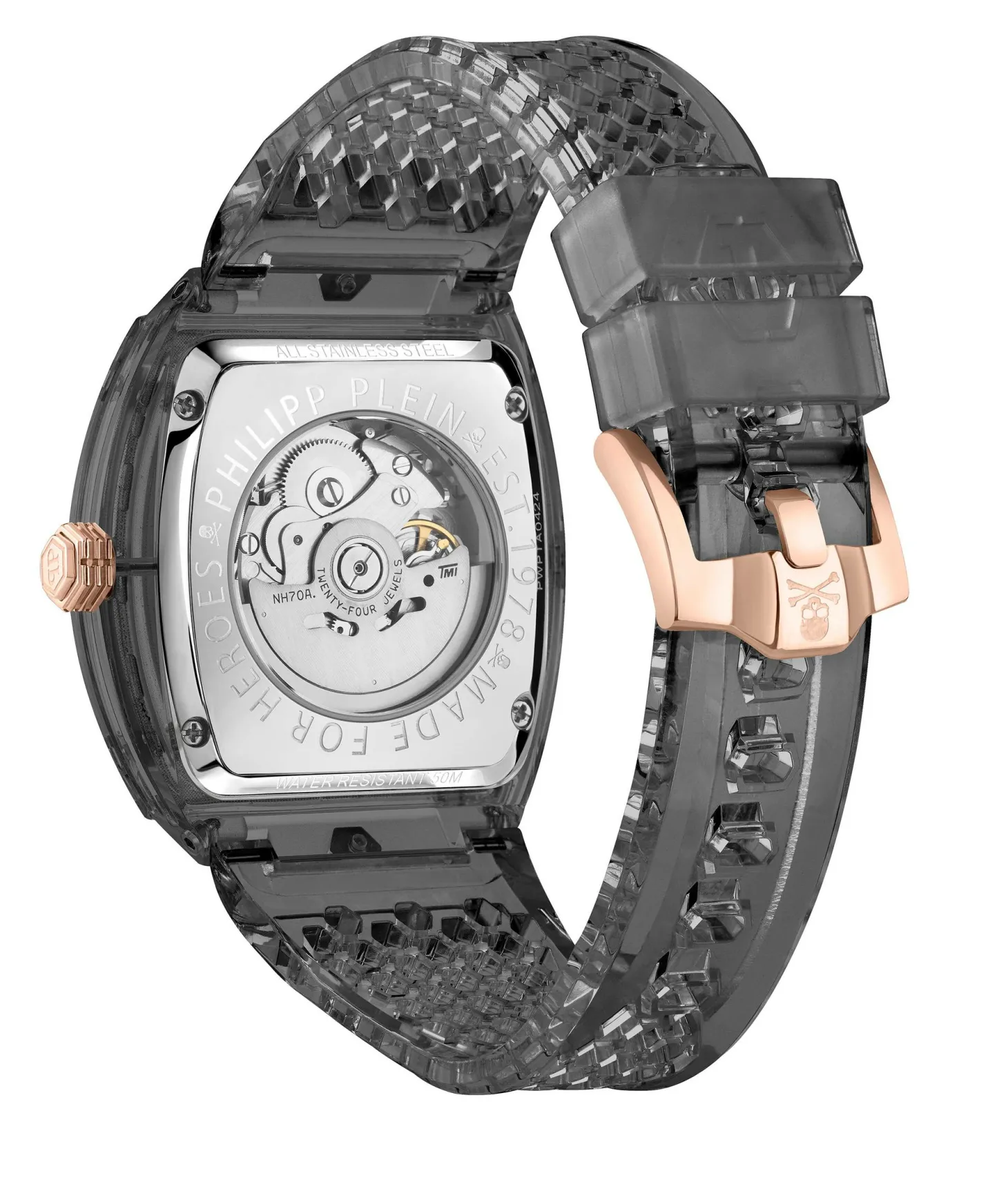 Philipp Plein Automatik Herrenuhr The $keleton Crystal