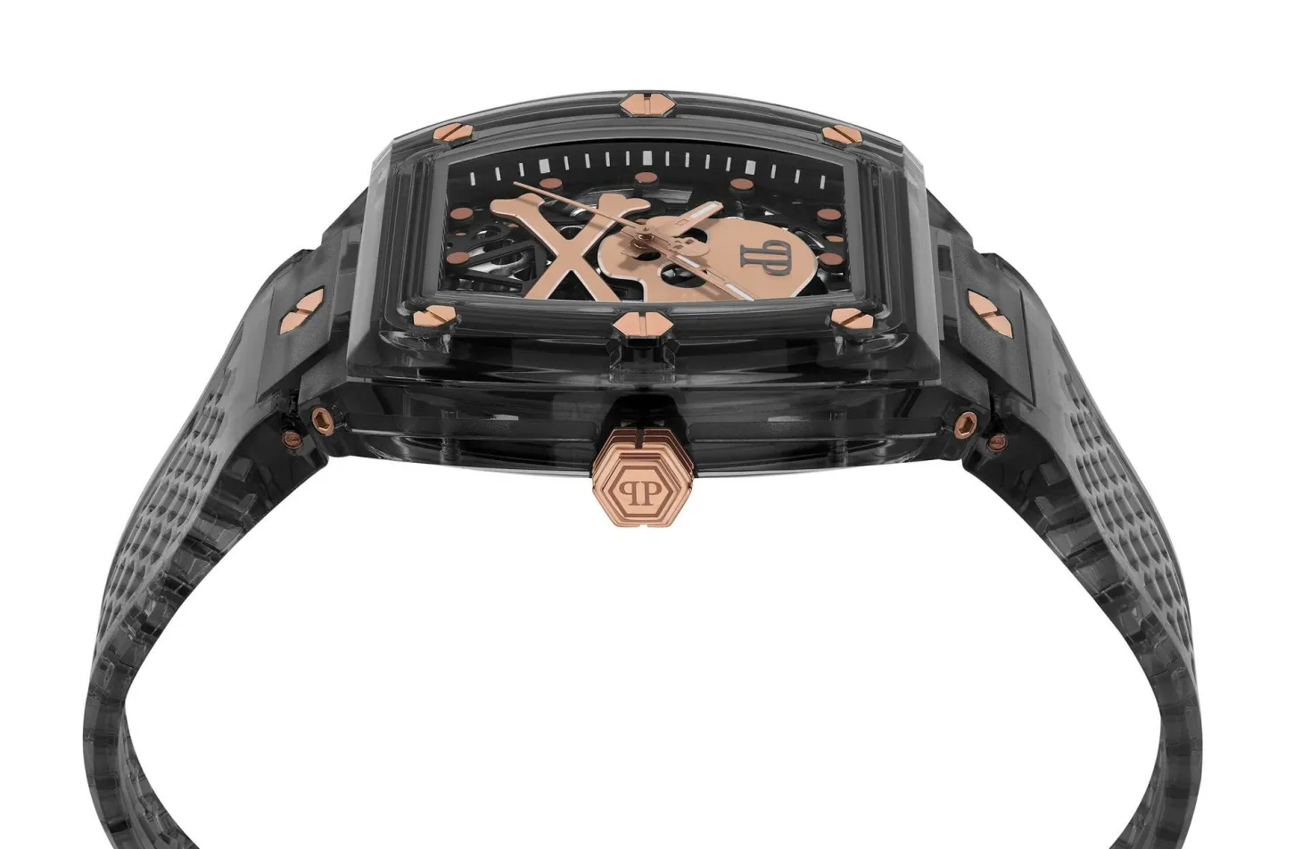 Philipp Plein Automatik Herrenuhr The $keleton Crystal