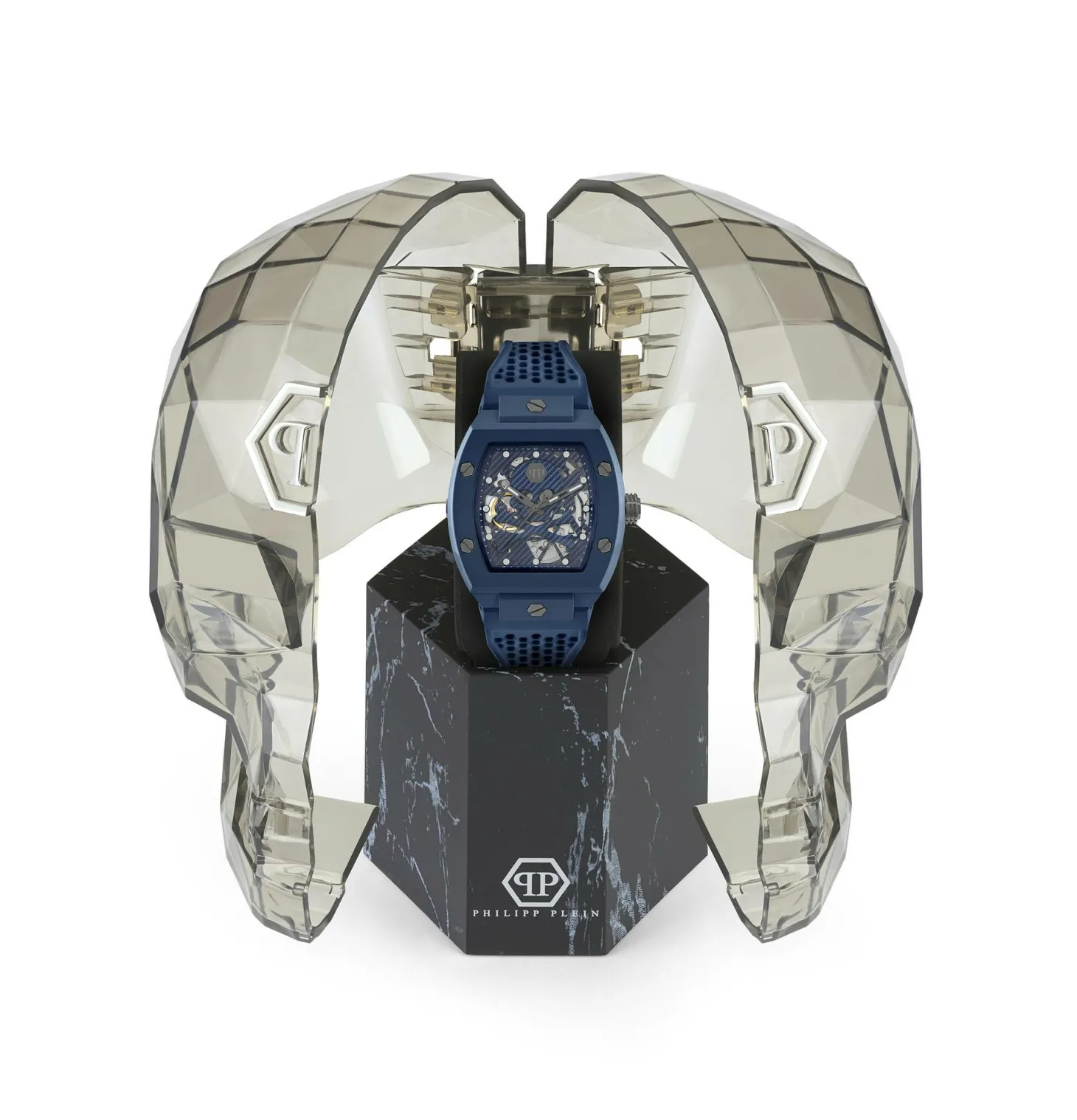 Philipp Plein Automatik Herrenuhr The $keleton Ecoceramic PWVBA0323