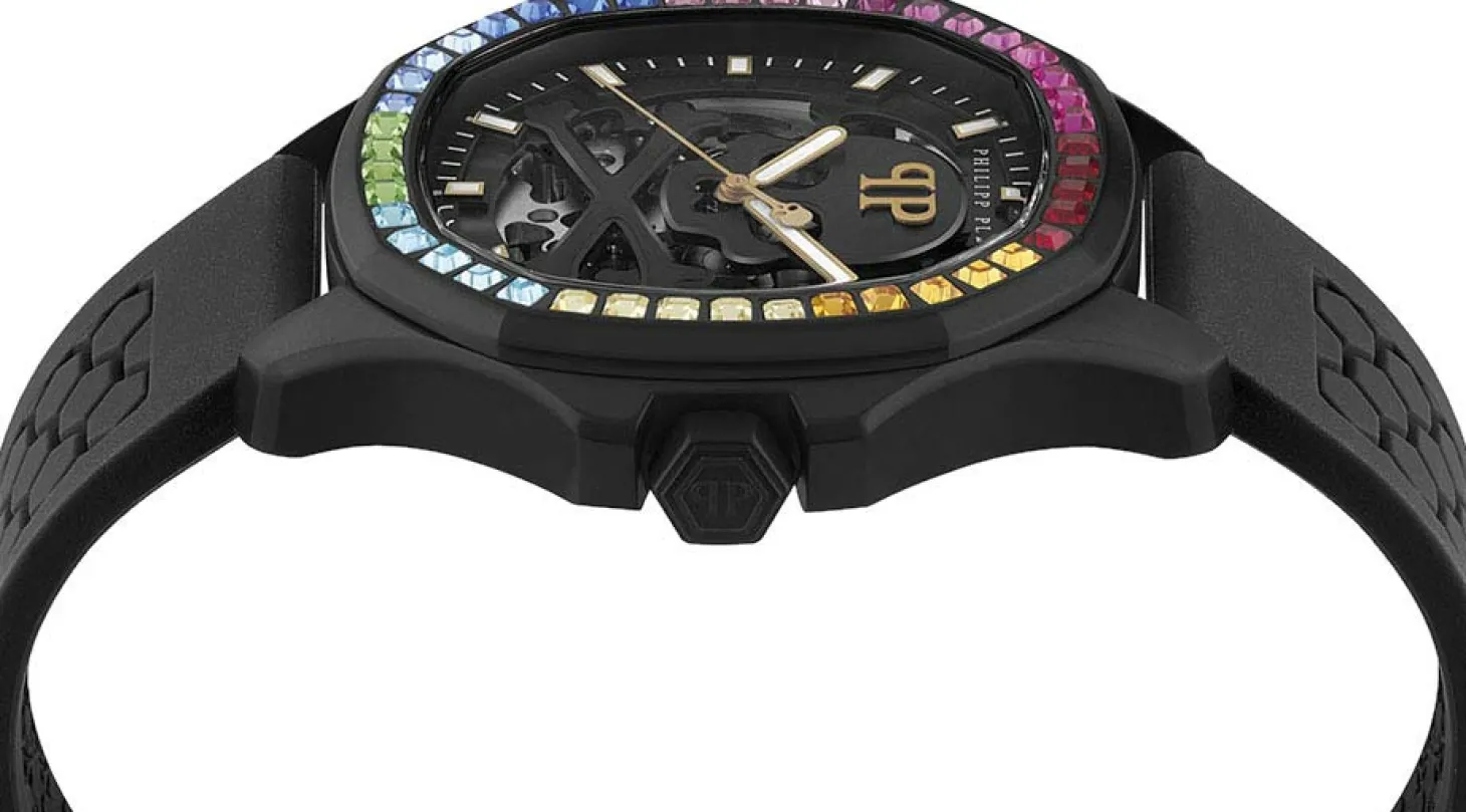 Philipp Plein Automatik Herrenuhr $keleton $pectre Rainbow