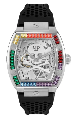 Philipp Plein Automatik Herrenuhr The $keleton Rainbow