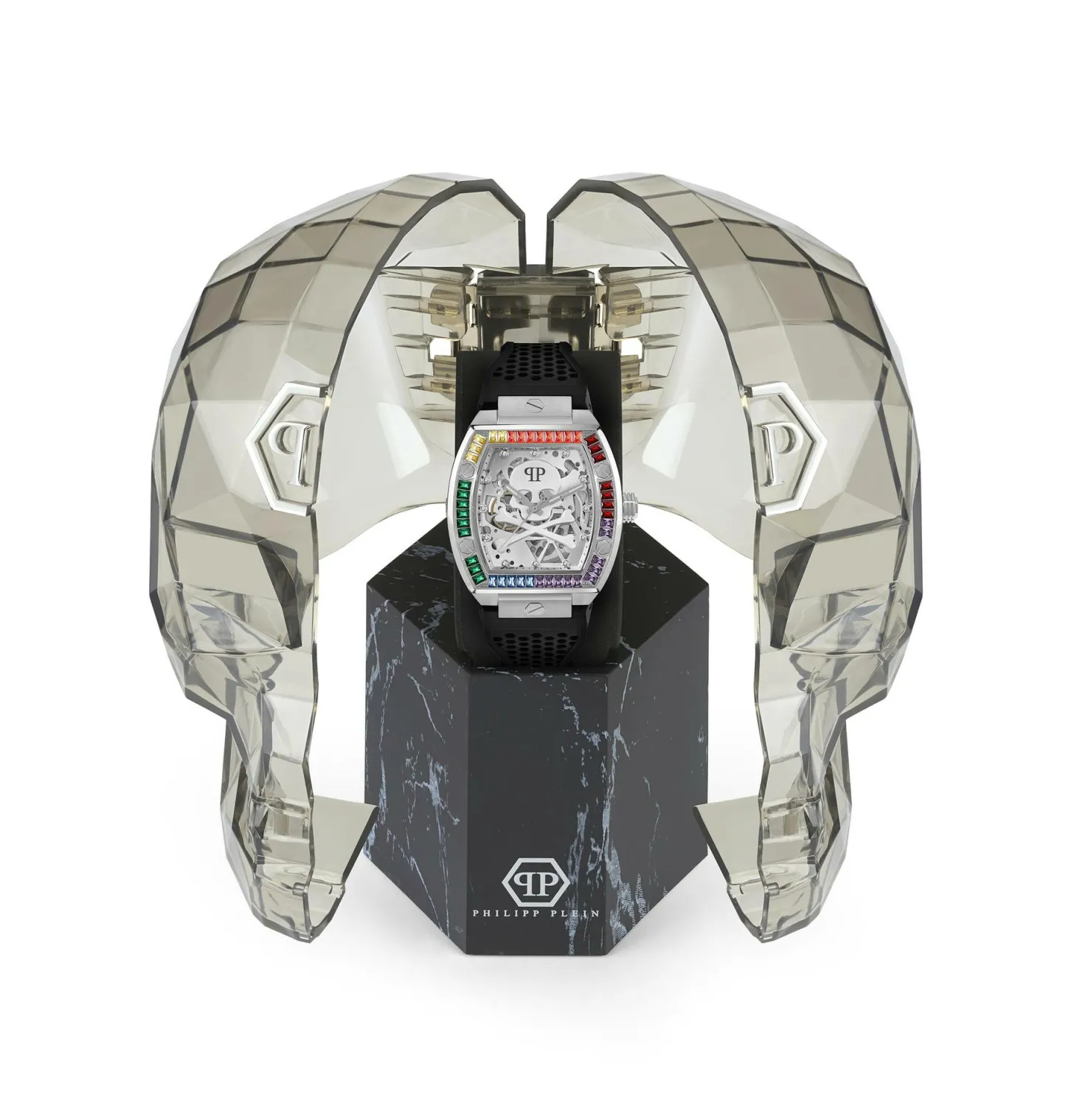 Philipp Plein Automatik Herrenuhr The $keleton Rainbow