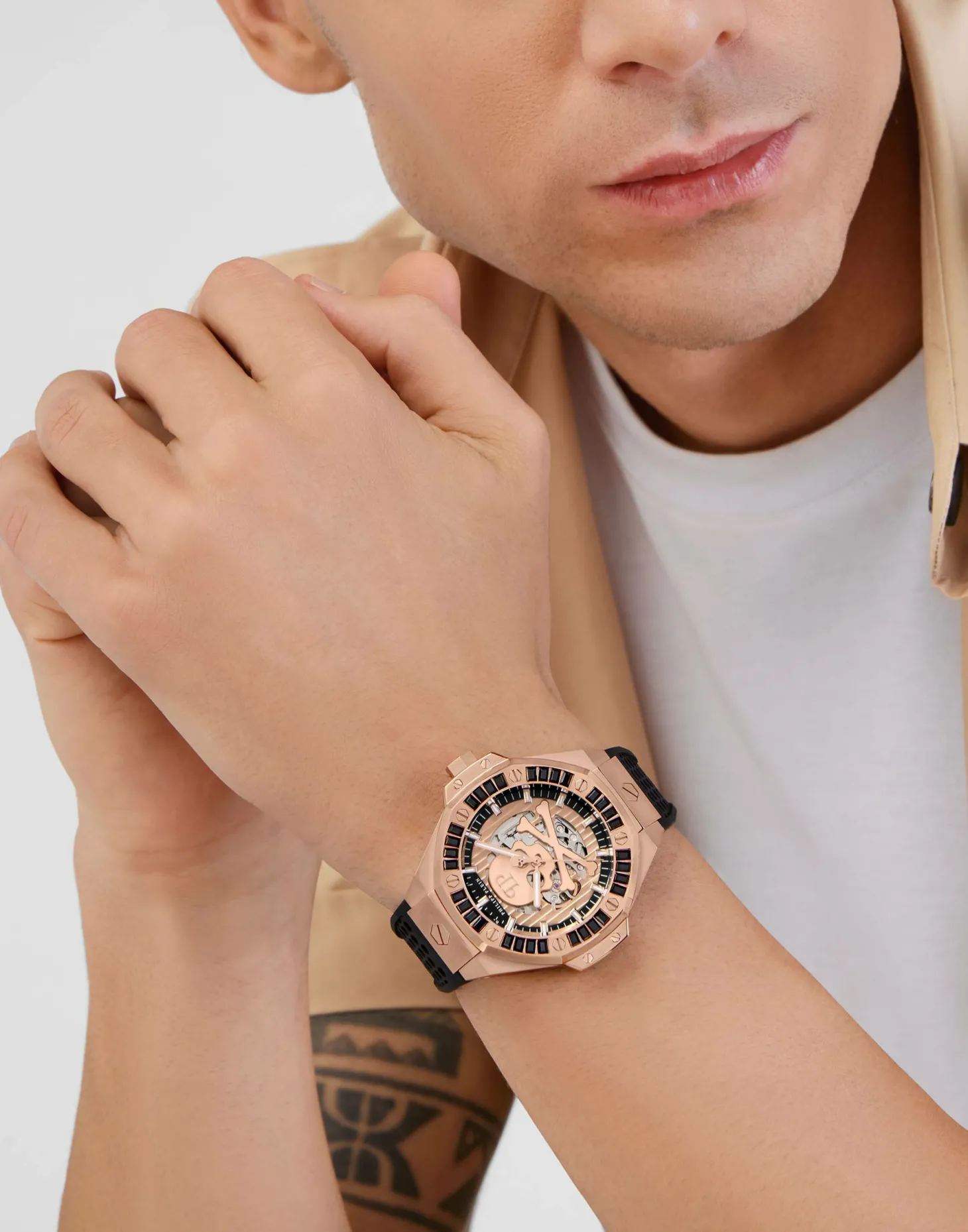 Philipp Plein Automatik Herrenuhr Plein $keleton Royal