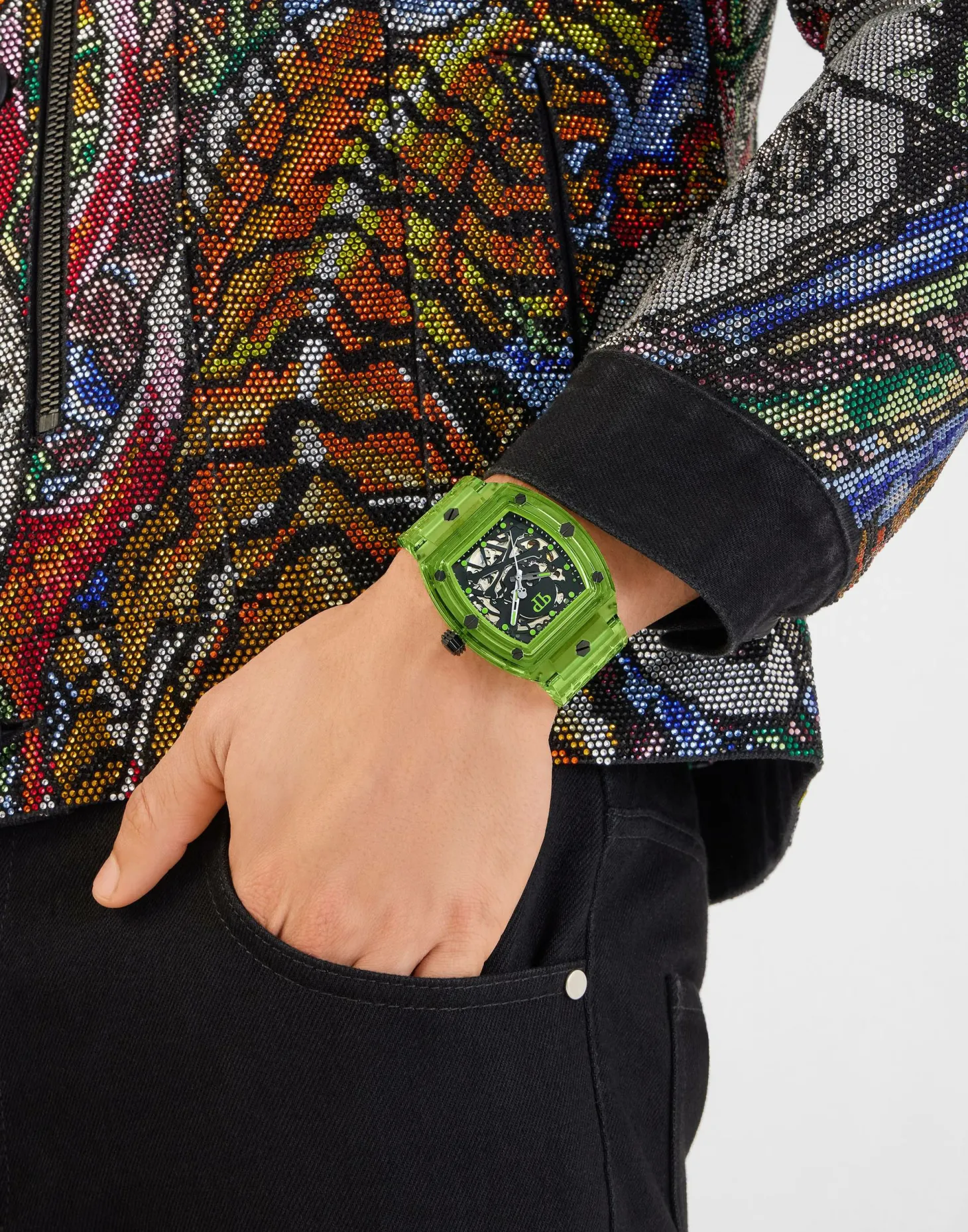 Philipp Plein Automatik Herrenuhr The $keleton Crystal