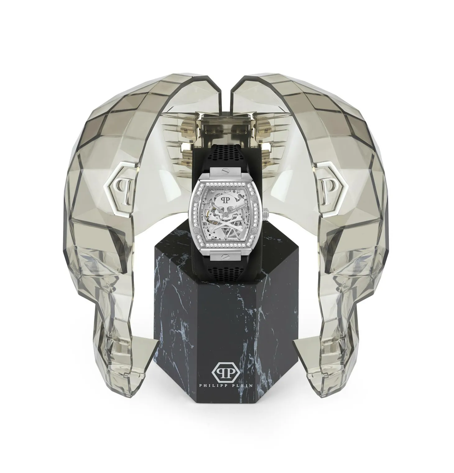 Philipp Plein Automatik Herrenuhr The $keleton Crystal