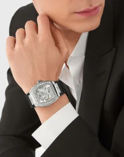 Philipp Plein Automatik Herrenuhr The $keleton Crystal