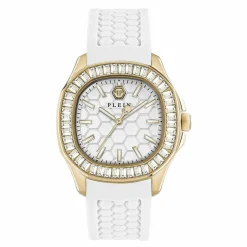 Philipp Plein Damen Armbanduhr The $pectre Lady PWTAA0924 Gold/Weiß