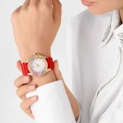 Philipp Plein Damen Armbanduhr PWOFA0325 Plein Majesty Rosé/Rot