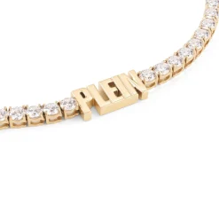 Philipp Plein Damen Halskette Lettering Crystal