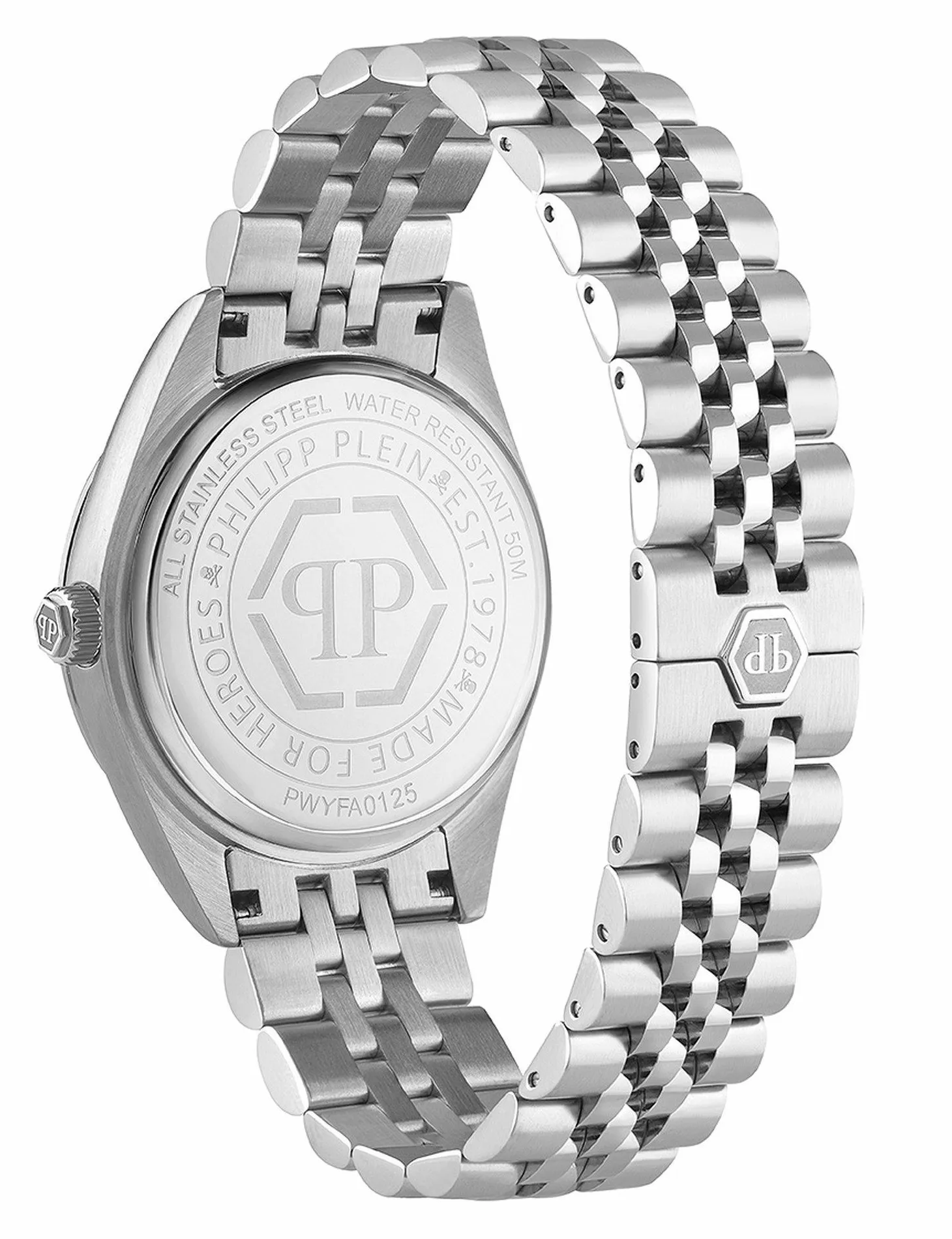 Philipp Plein Damen Uhr Date Superlative Crystal PWYFA0125 Edelstahl Roségold 34 mm