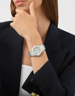 Philipp Plein Damen Uhr Royal Prestige PW4FA0425 Kristall 33 mm Edelstahl