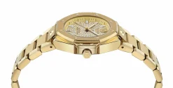 Philipp Plein Damen Uhr Royal Prestige PW4FA0525 Edelstahl Gold 33 mm Kristall‑Lünette