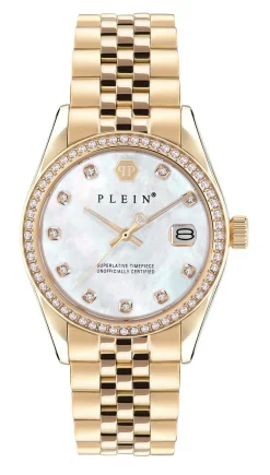 Philipp Plein Damenuhr Date Superlative Gold