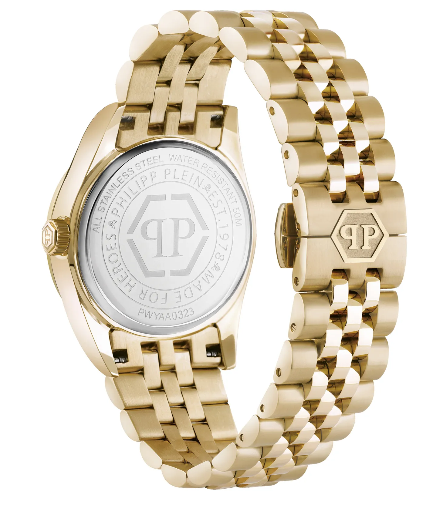 Philipp Plein Damenuhr Date Superlative Gold