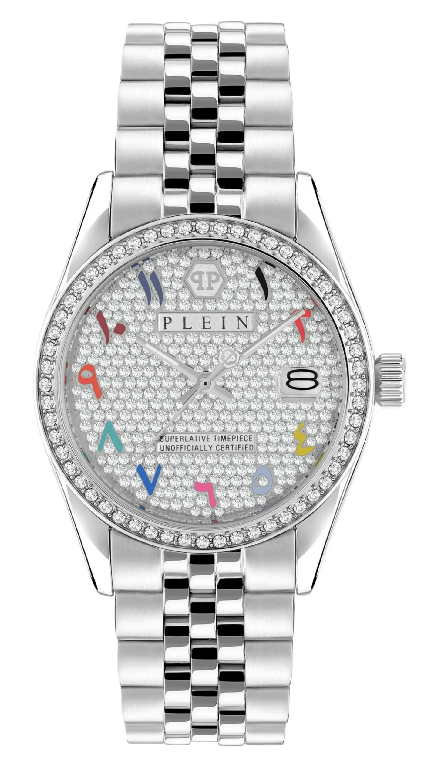 Philipp Plein Damenuhr Date Superlative Crystal