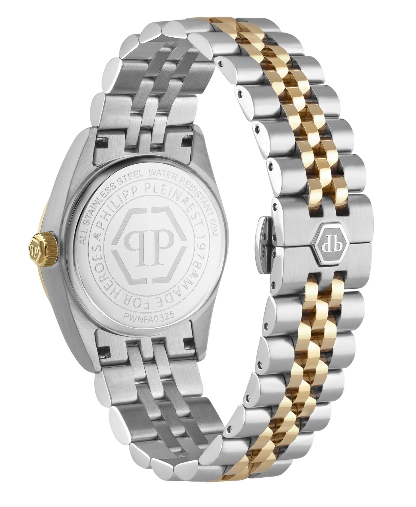 Philipp Plein Damenuhr Date Superlative Bicolor/grün