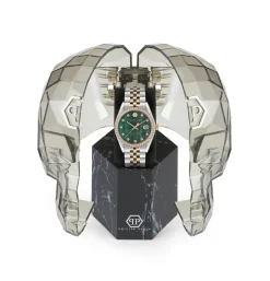 Philipp Plein Damenuhr Date Superlative Bicolor/grün