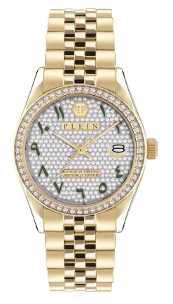 Philipp Plein Damenuhr Date Superlative Gold