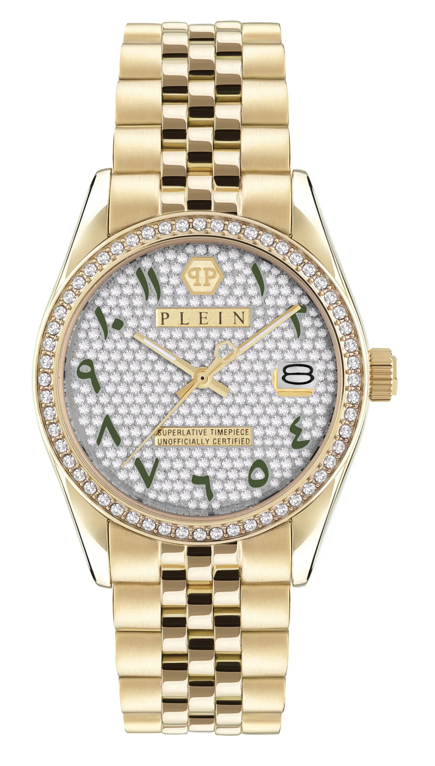 Philipp Plein Damenuhr Date Superlative Gold