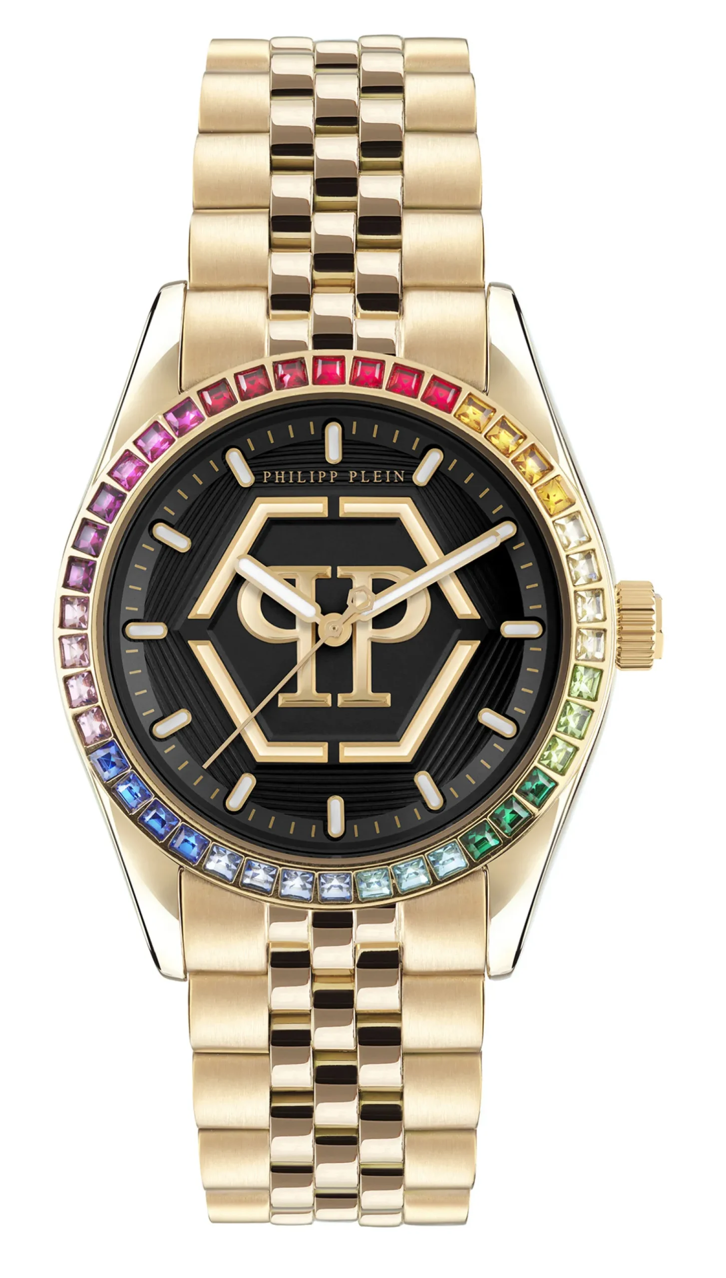 Philipp Plein Damenuhr Date Superlative Rainbow