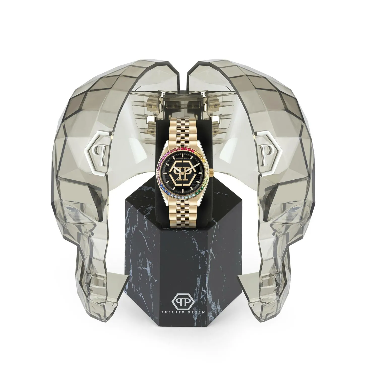 Philipp Plein Damenuhr Date Superlative Rainbow