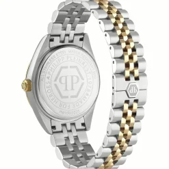 Philipp Plein Damenuhr Date Superlative Crystal PWYFA0225 34 mm Gold/Grün Edelstahl