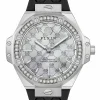 Philipp Plein Damenuhr Royal Prestige PW4FA0325 Silber / Schwarz (Silicon)
