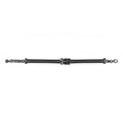 Philipp Plein Herren Armband Leder Edelstahl 3D Skull