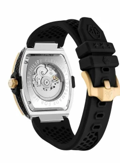 Philipp Plein Herren Automatikuhr The $keleton 2.0 PWJFA0825 Edelstahl 44 mm Multicolor