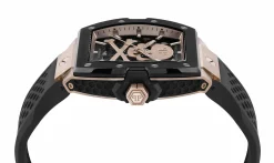 Philipp Plein Herren Automatikuhr The $keleton 2.0 PWJFA0225 Schwarz Edelstahl 44 mm