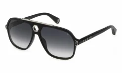 Philipp Plein Herren Sonnenbrille URBAN VEGA HEXAGON SPP004M