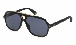 Philipp Plein Herren Sonnenbrille URBAN VEGA HEXAGON SPP004M