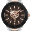 Philipp Plein Herren Uhr City Rush PSAEA0924 Bicolor Edelstahl Silber / Rosegold