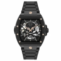 Philipp Plein Herren Uhr The $keleton 2.0 PWJFA0725 Automatik 44 mm Schwarz