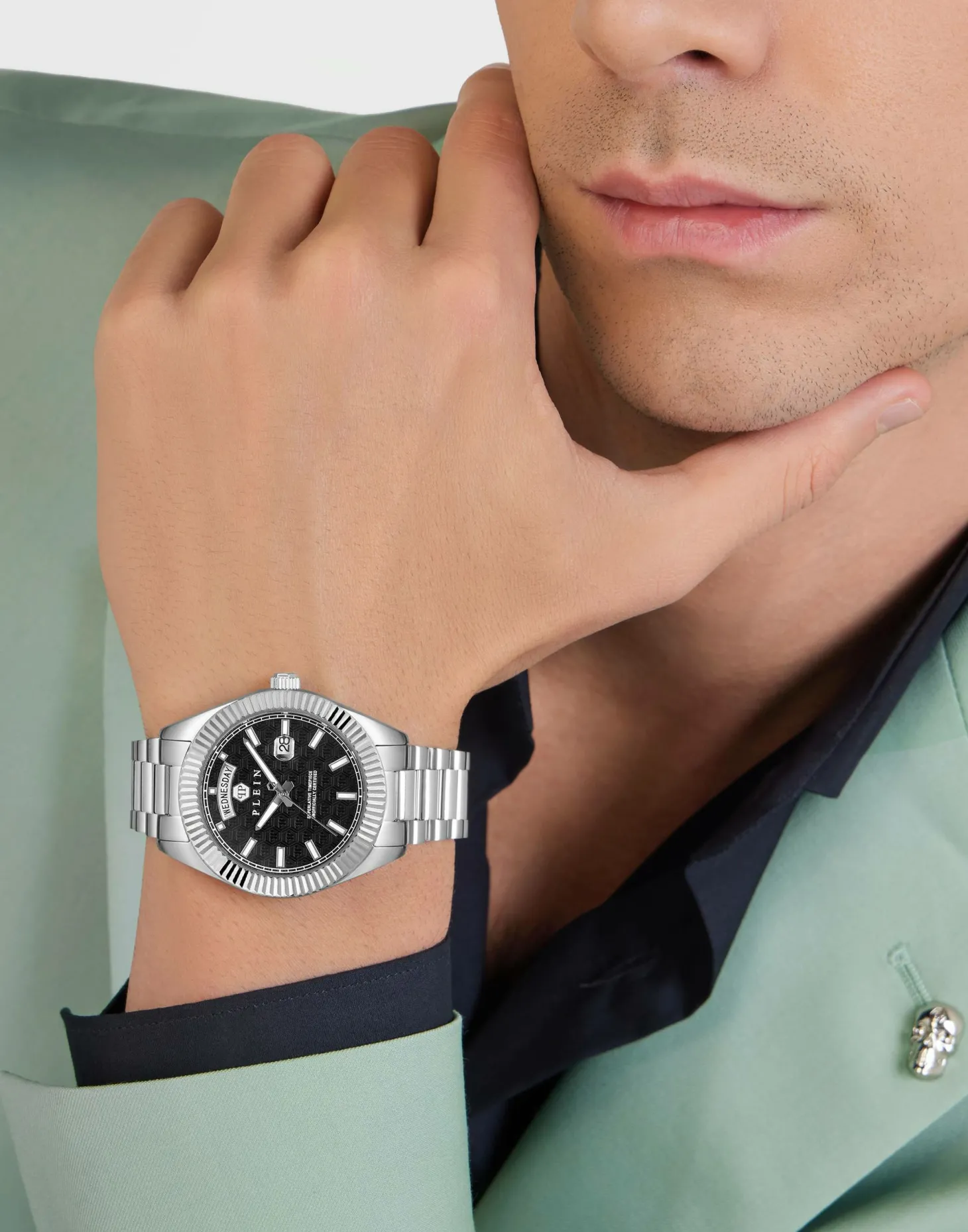 Philipp Plein Herrenuhr Date Superlative