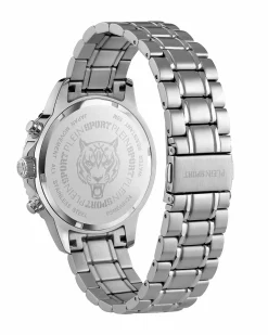 Philipp Plein Herrenuhr Quarz Chronograph Silber Edelstahl PSMEA0424