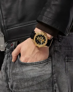 Philipp Plein Herrenuhr The $kull Titan Gold PWAAA0221