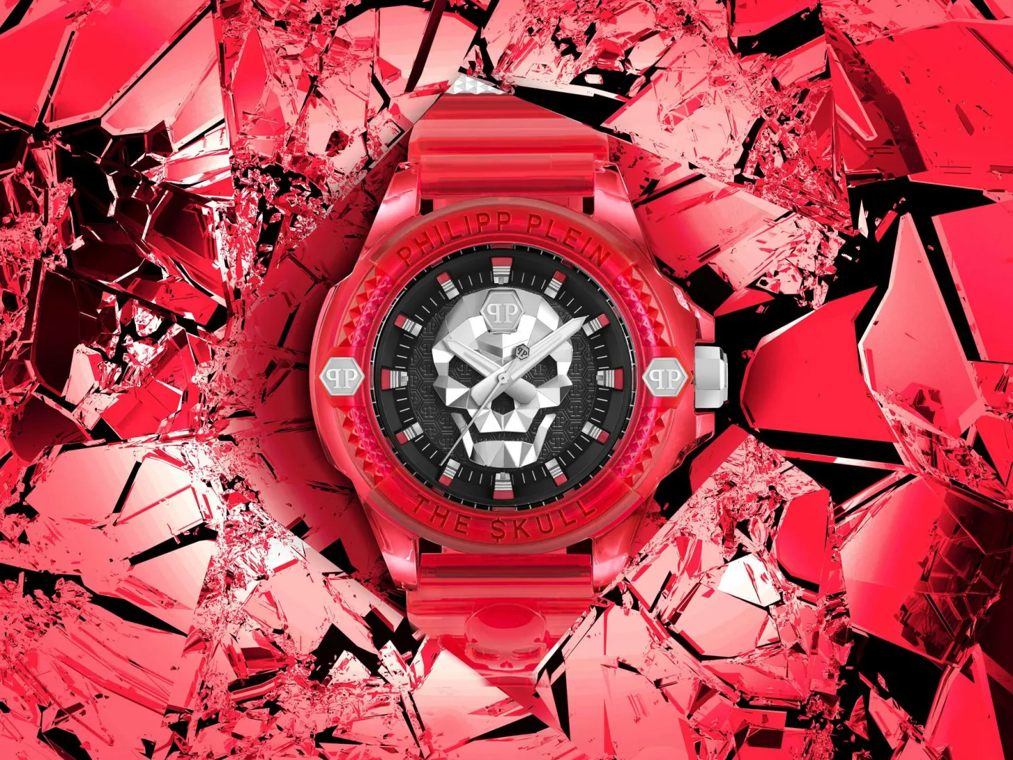 Philipp Plein Herrenuhr The $kull Synthetic