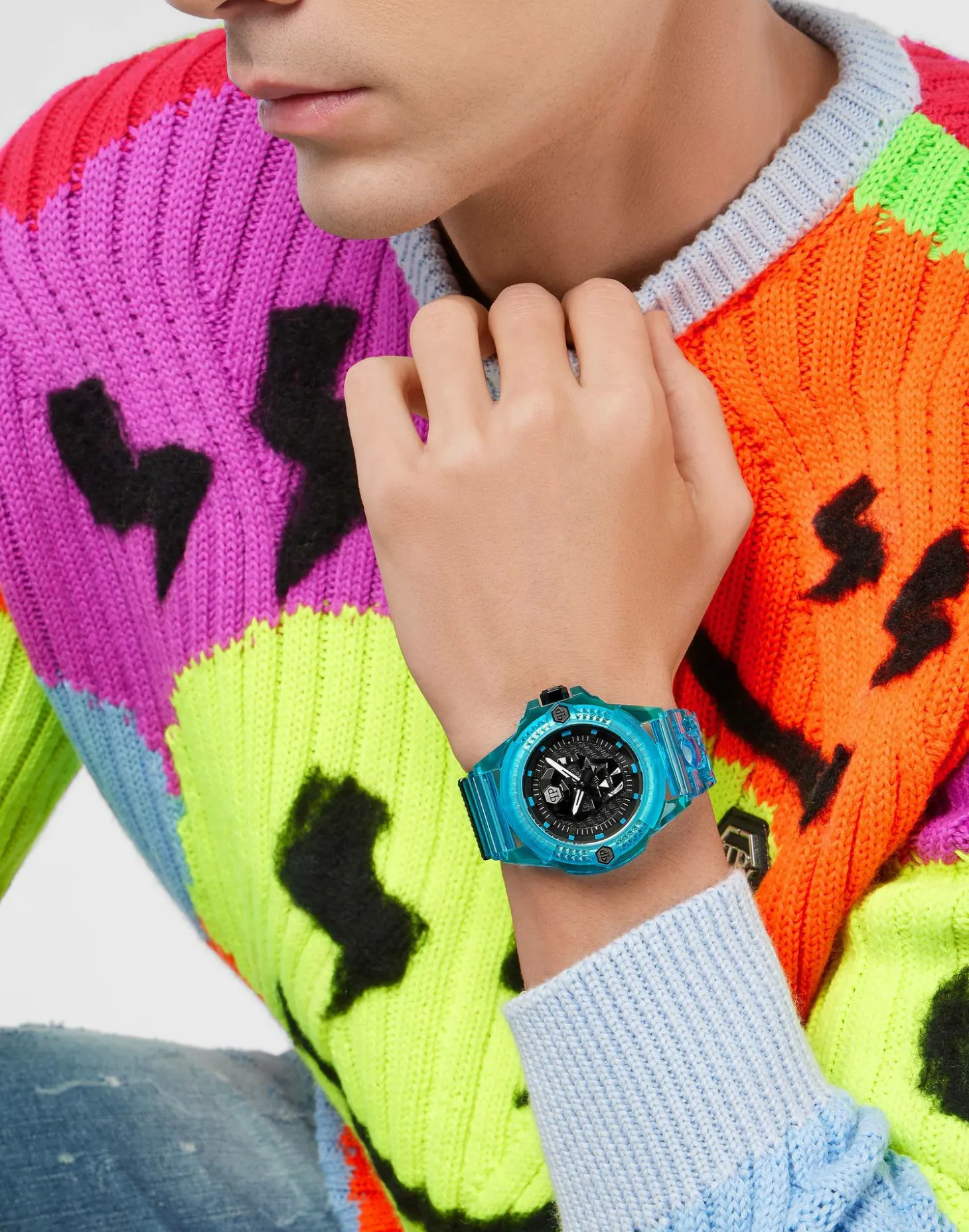 Philipp Plein Herrenuhr The $kull Scuba Duba Edition