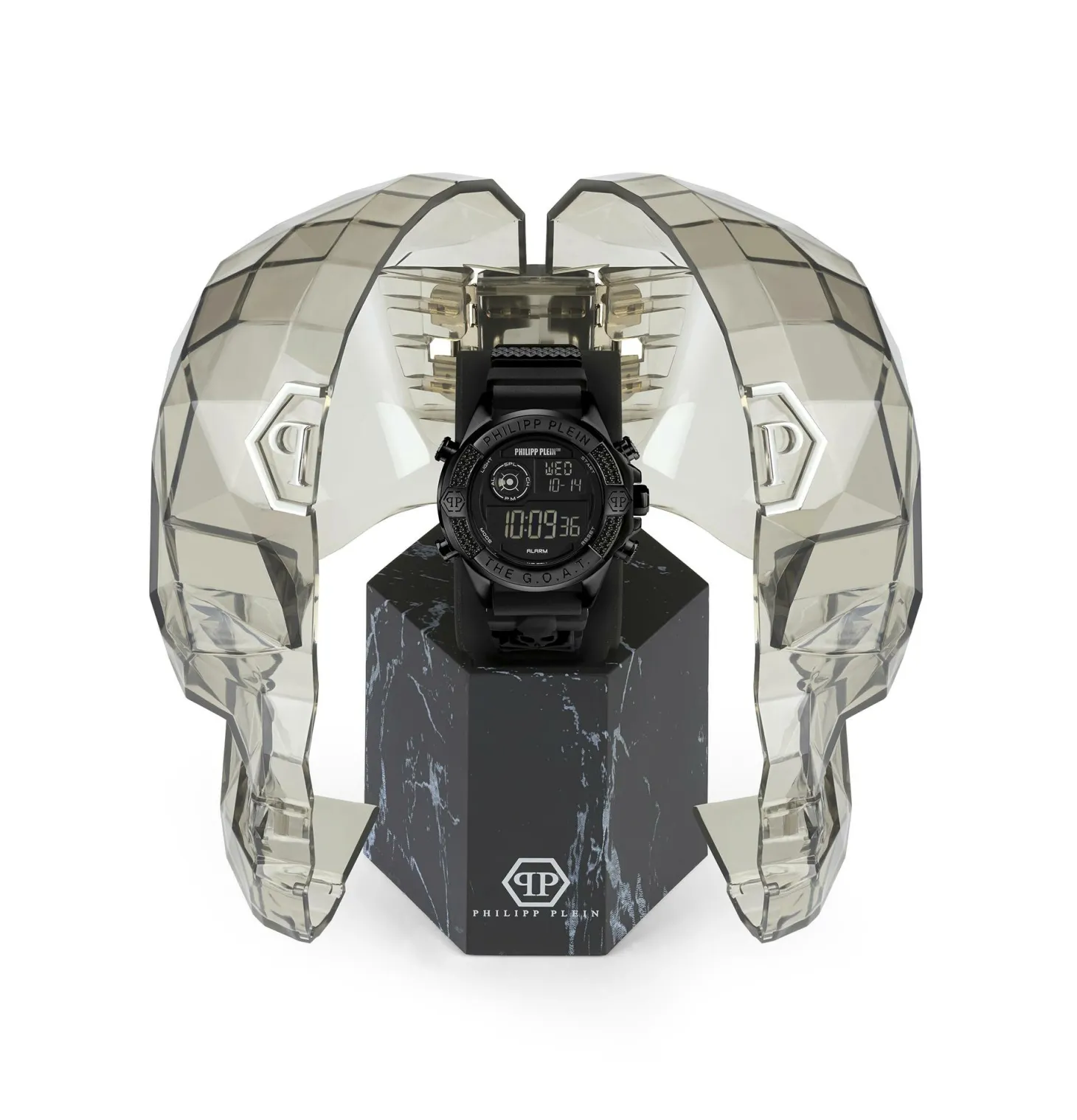 Philipp Plein Herrenuhr The G.O.A.T. Starfire Crystal Schwarz PWFAA0521