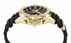 Philipp Plein Herrenuhr The $kull Chrono Schwarz/Gold PWWFA0225