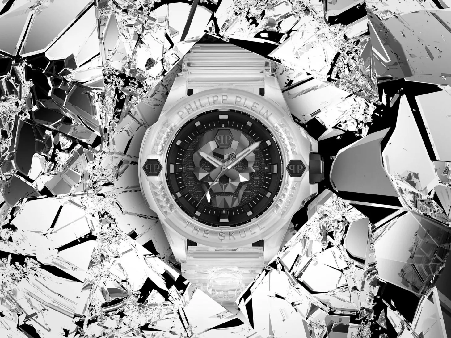 Philipp Plein Herrenuhr The $kull Synthetic